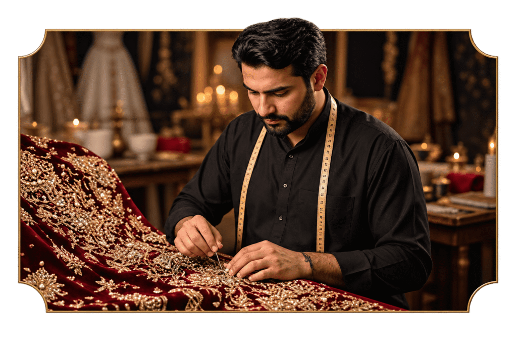 Fazal Zari artisan at work